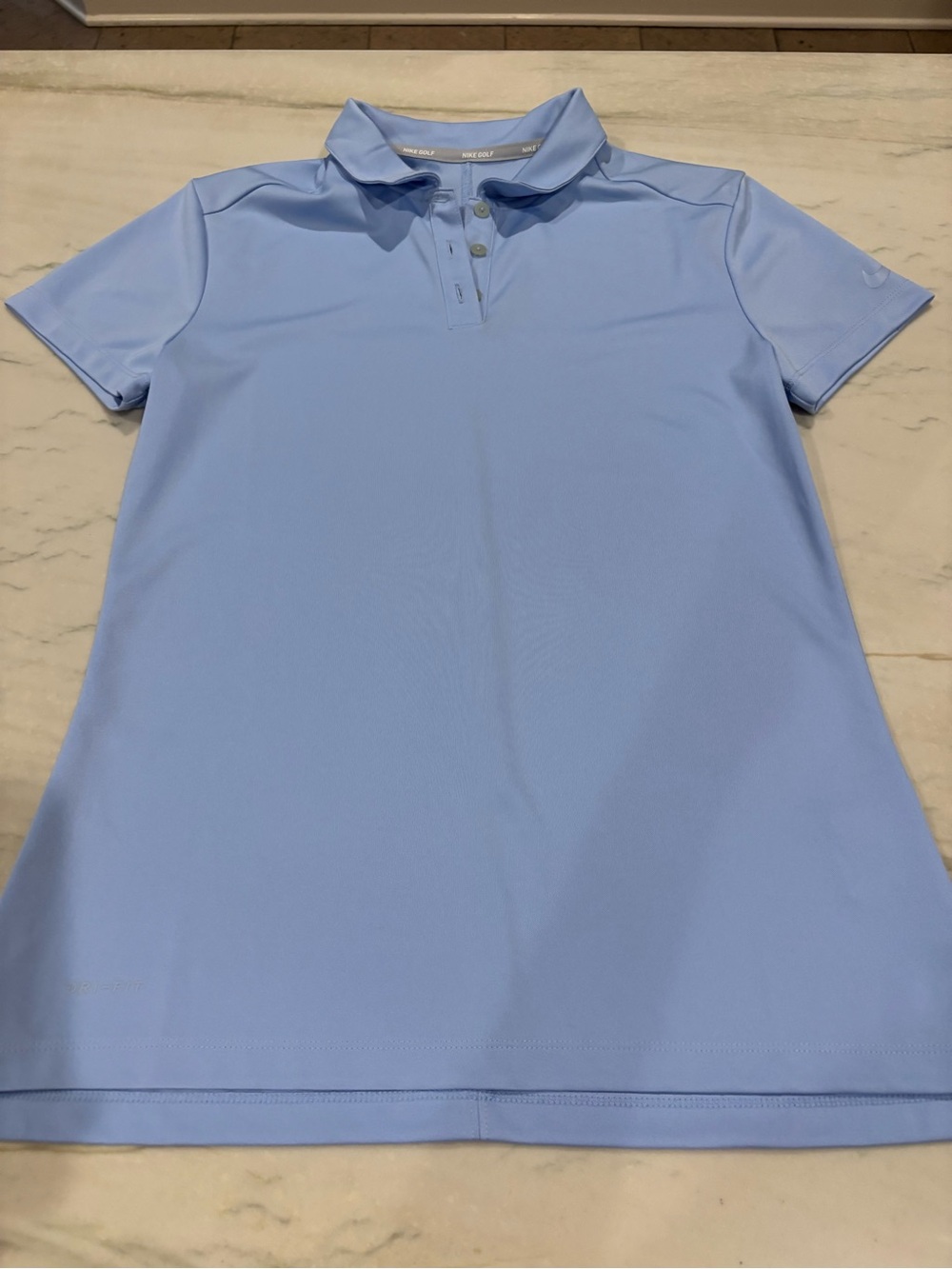 Nike Light Blue Women's Polo Golf/athletic Top